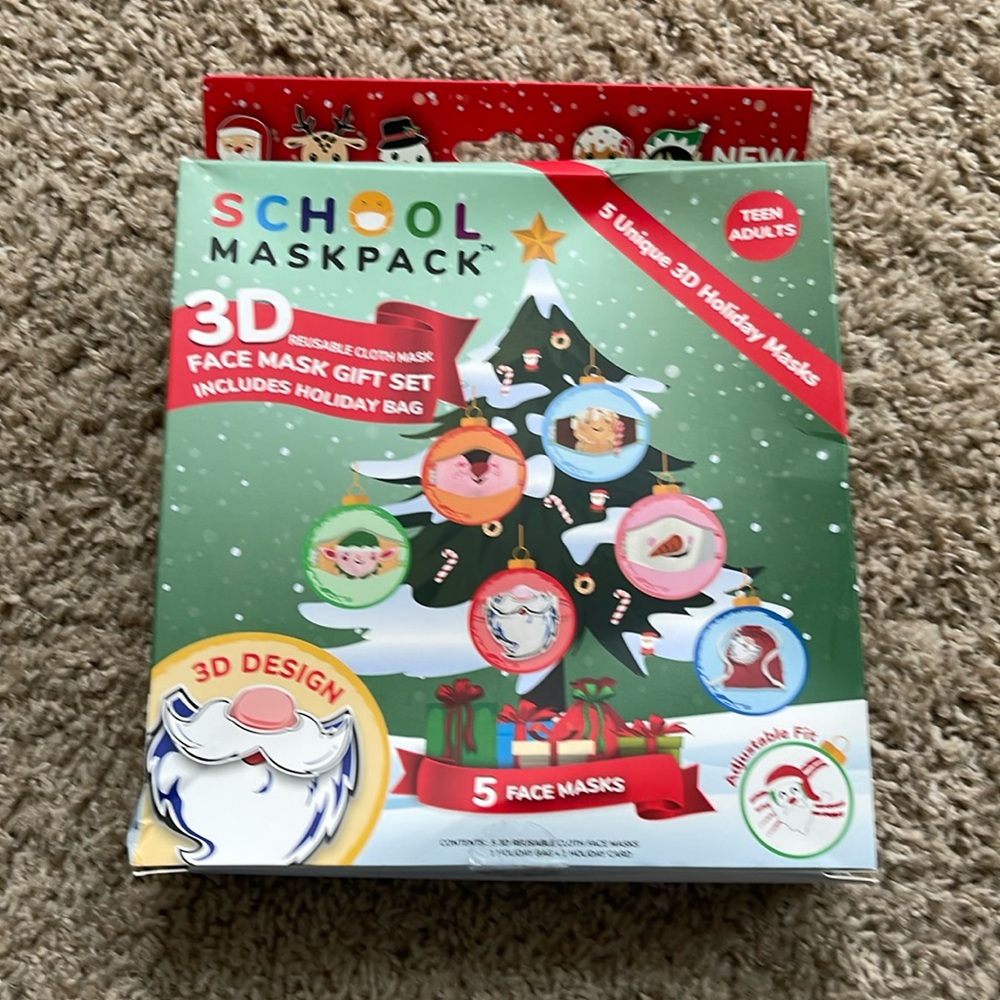 School Mask Pack 3D holiday masks